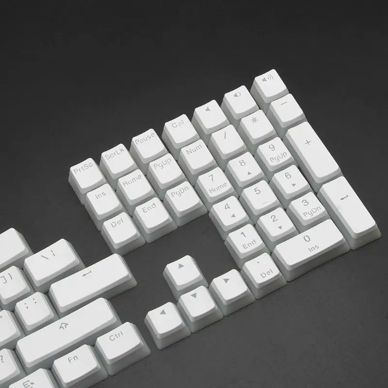 Колпачки для клавиш RGB 108 с подсветкой клавиши ANSI раскладка белого пудинга