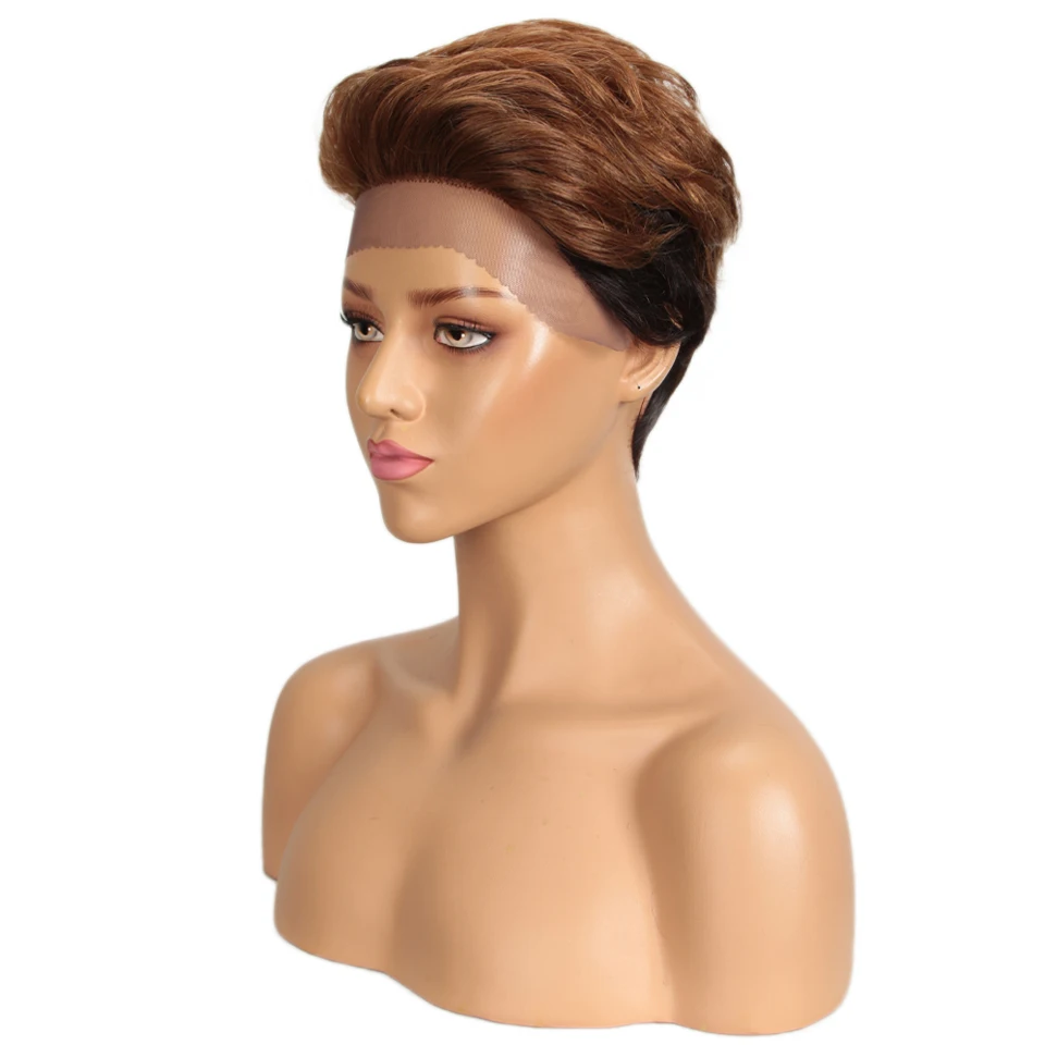 Короткий парик Joeder из натуральных волос с Омбре цвет ed бразильские человеческие