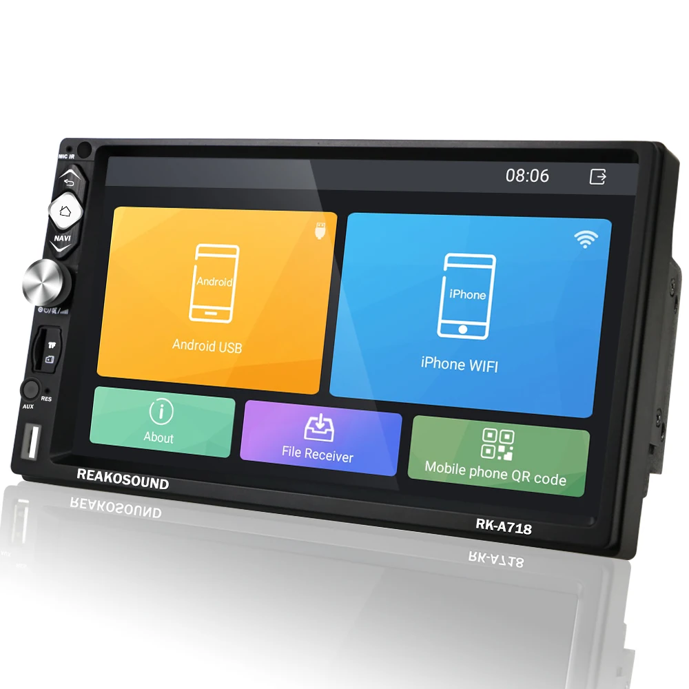 LeeKooLuu 2din Andriod автомобильный мультимедийный плеер gps Wifi MirrorLink 2 Din 7 ''Авторадио кассета рекордер Стерео FM аудио радио