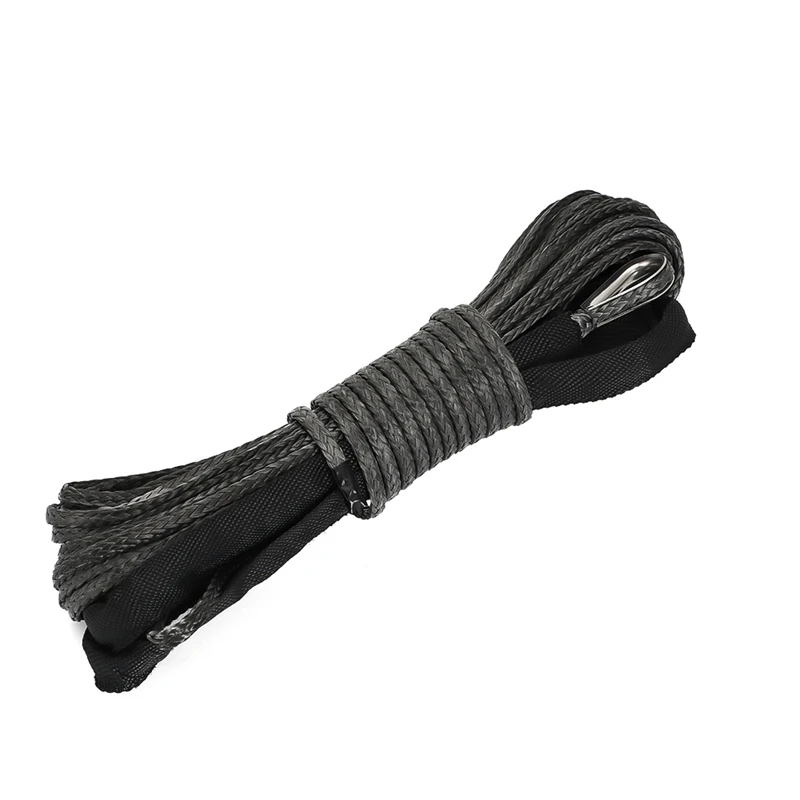 15M 10000LBS Synthetic Winch Rope Line Recovery Cable For Jeep Off Road 4WD ATV UTV Truck Boat SUV Towing | Автомобили и