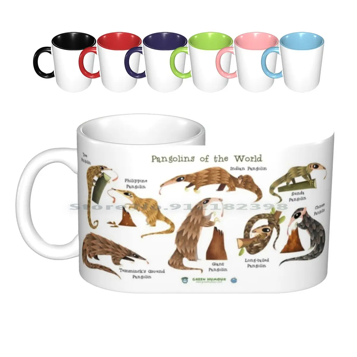 

Pangolins Of The World Ceramic Mugs Coffee Cups Milk Tea Mug Pangolin Animals Wildlife Science Environment Nature Kids Humour