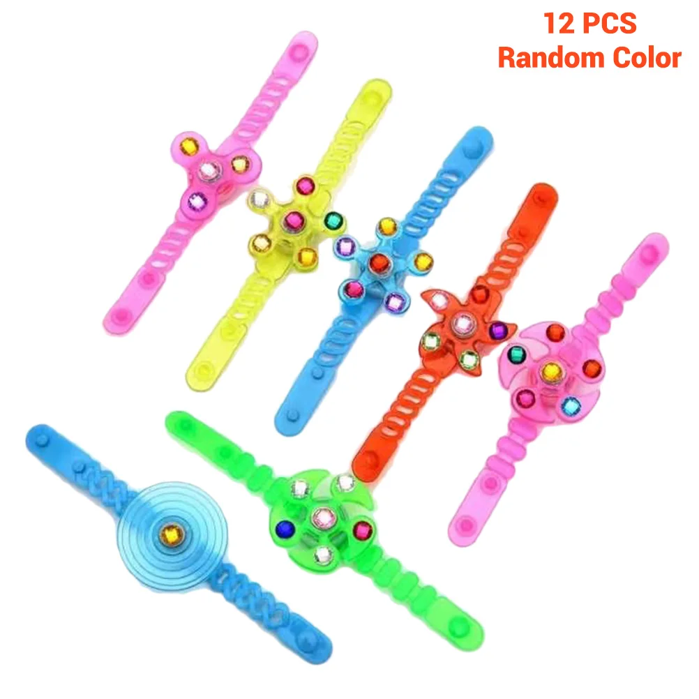 Детские милые игрушки 12 шт случайный цвет светодиодный светильник вращающиеся