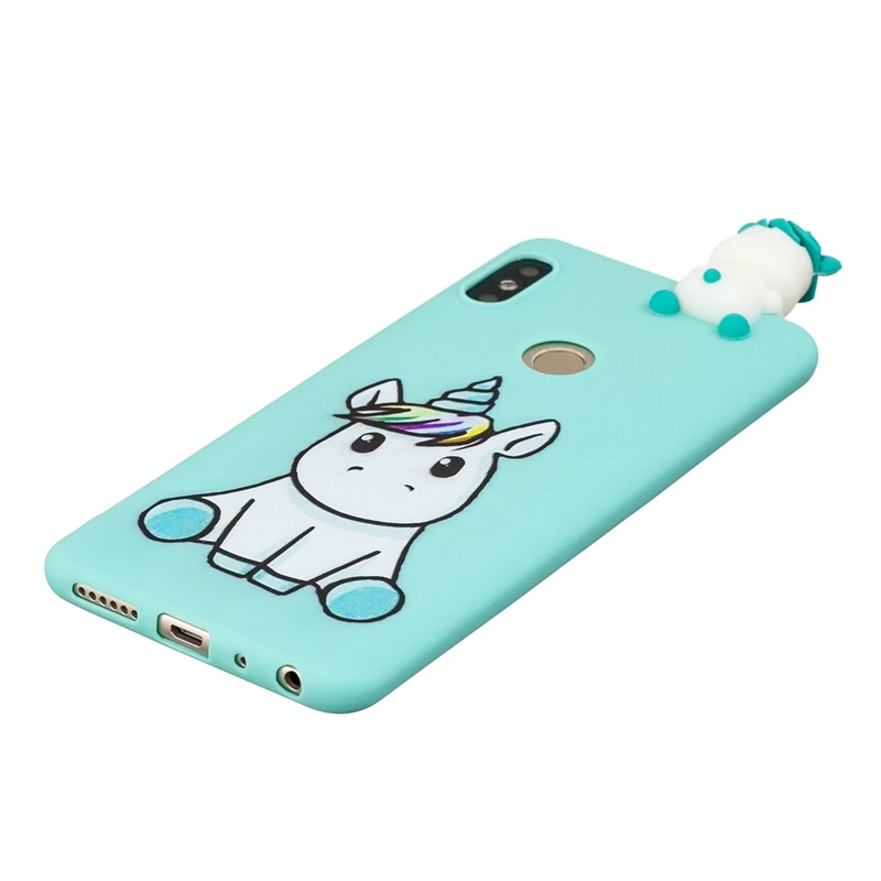 Принципиально Xiaomi Redmi Note 6 Pro Чехол 3D Милый Панда Единорог собачий силиконовый