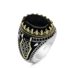 Мужское и женское Винтажное кольцо в арабском стиле
