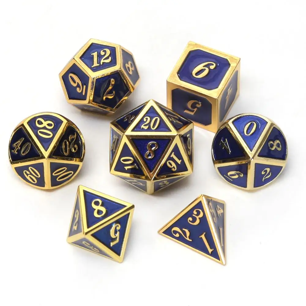 Chengshuo rpg игральные кости Подземелья и Драконы настольные игры продажи продвижение многогранные металлические кубики цинкового сплава числовая комбинация кости