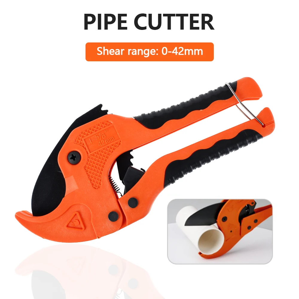 

42MM PVC Cutter Aluminum Alloy Tube Cutting PPR Pipe Tube Cutter Scissors with 6sk5 Steel Blade Up for Cutting PVC Pipe