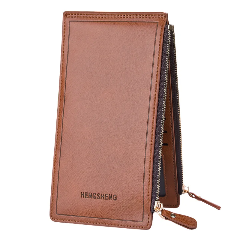 

Casual ladies long wallet Business men's and women's multi-card zipper wallet couples daily travel shopping portable coin purse