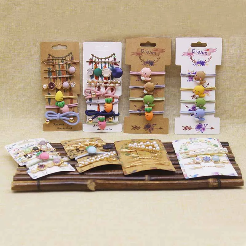 Новинка 2020 50 шт. винтажный цветочный зажим для волос бант женское ожерелье серьги