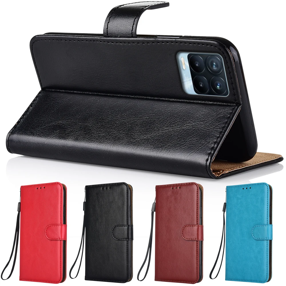 

Luxury Wallet Leather Case for Realme 8 Q3 Narzo 10 20 30 Pro 20A 30A C21 C25 C25S C11 2021 C15 C21Y C20 C20A GT Neo Flash Cover