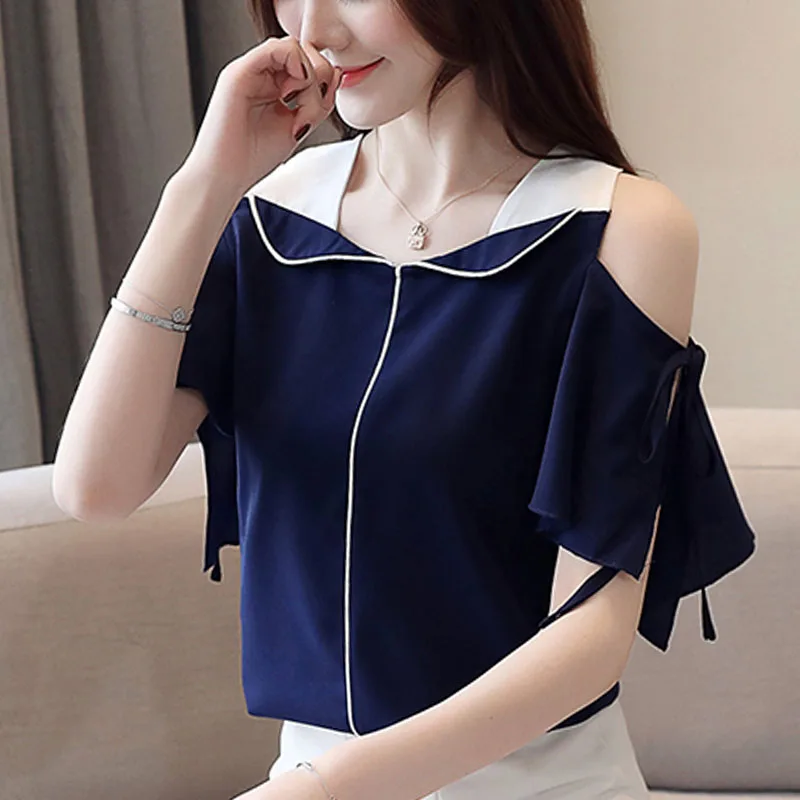 Blusas mujer de moda, женские топы, шорты, женские топы и блузки размера плюс, топы для женщин, одежда с оборками, одноцветные, с рукавами летучая мышь 0004
