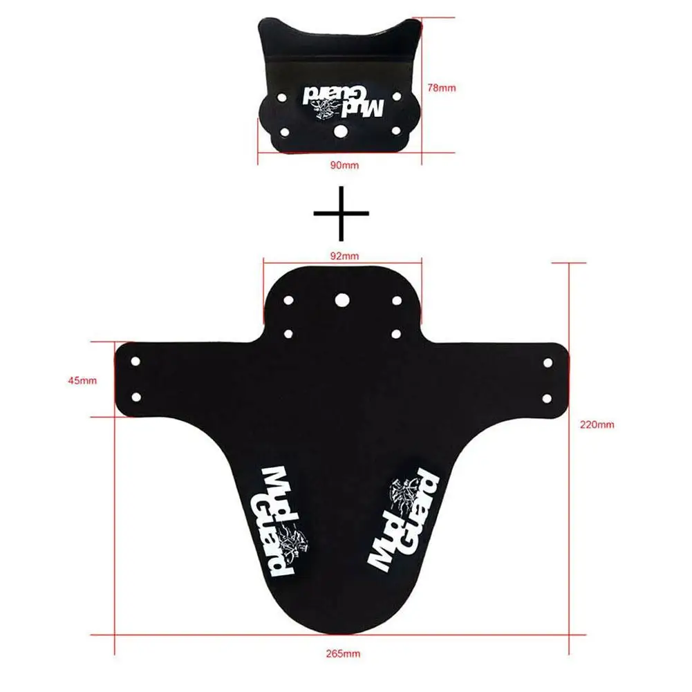 

5 Color Plastic Colorful Bicycle Fenders Front Rear Bike Mudguard Mud Fender Bike Wings Guard Cycling Accessories For Bicycle