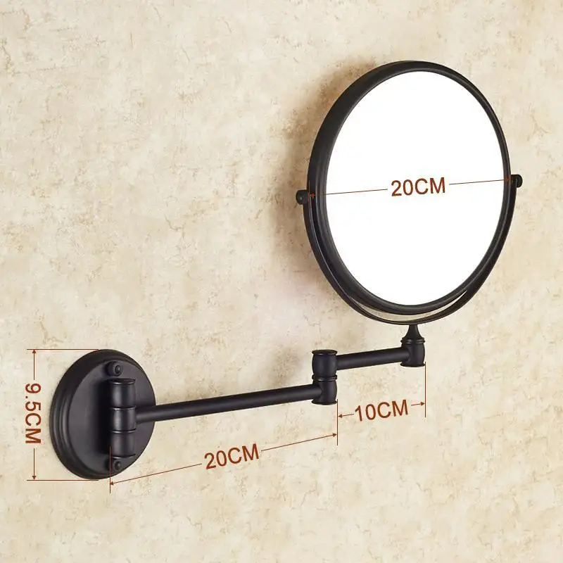 

Make up mirror copper cosmetic mirror wall mounted, Antique bathroom/bedroom double-sided mirror beauty mirror, Free shipping