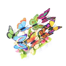 Искусственные бабочки 24 шт./лот для сада художественные