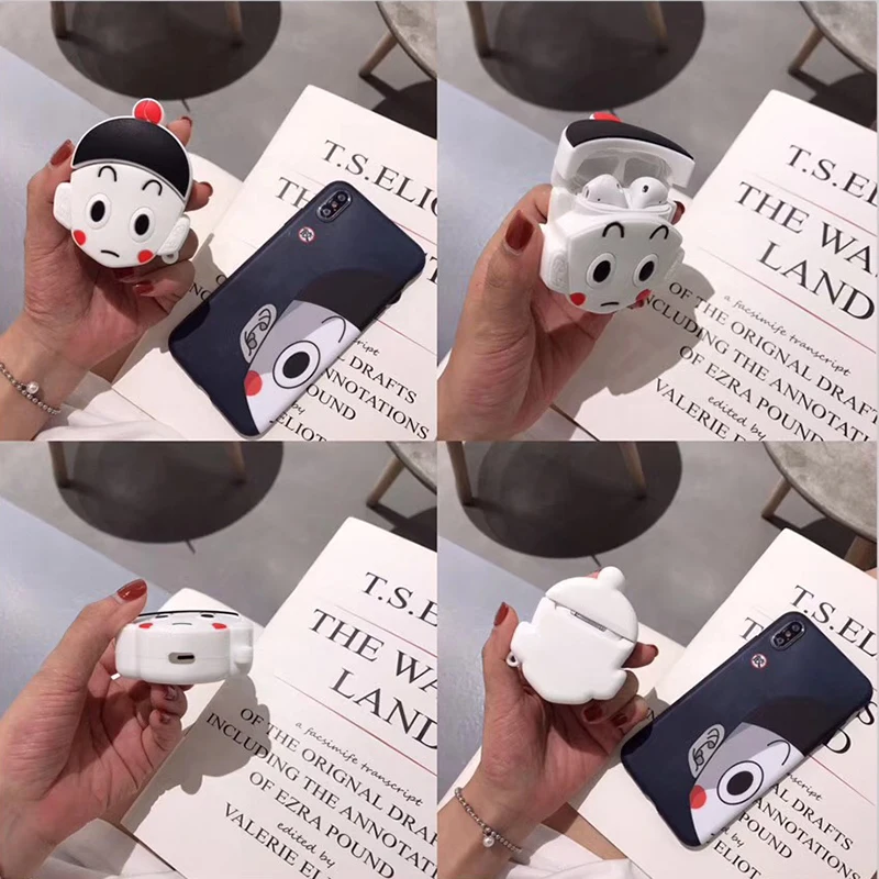 Дизайн аниме для airpods чехол милый для airpod чехол мультфильм для apple bluetooth herdphone Чехлы аксессуары air pods чехол fanda