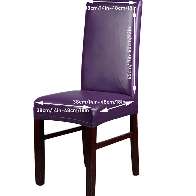 Чехлы для обеденного стула 1/2/4 шт. твердый водонепроницаемый и маслостойкий