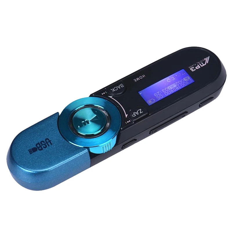 Горячий LCD USB карта MP3 плеер 16 GB Lcd Usb Sn радио музыка FM ТВ флэш-плеер (синий) |