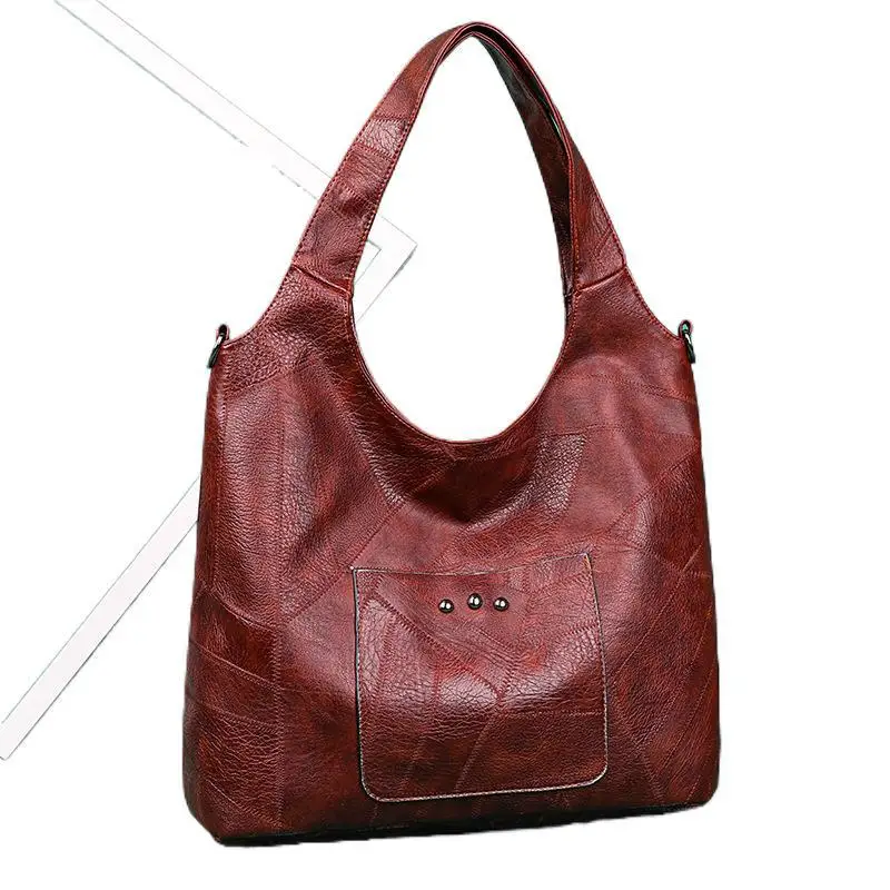 

Fashion women's bag slung shoulder handbag 2021 new large PU soft leather tote bag
