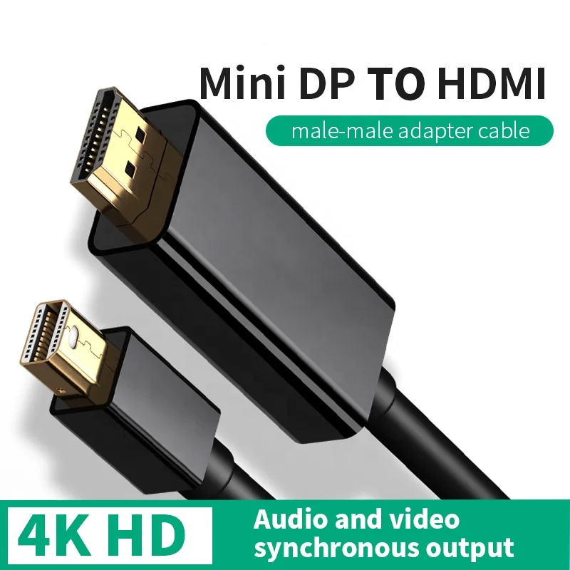 Мини-порт дисплея к hdmi Male 6ft 4K30HZ cableconverddapter MiniDP к Hdmi
