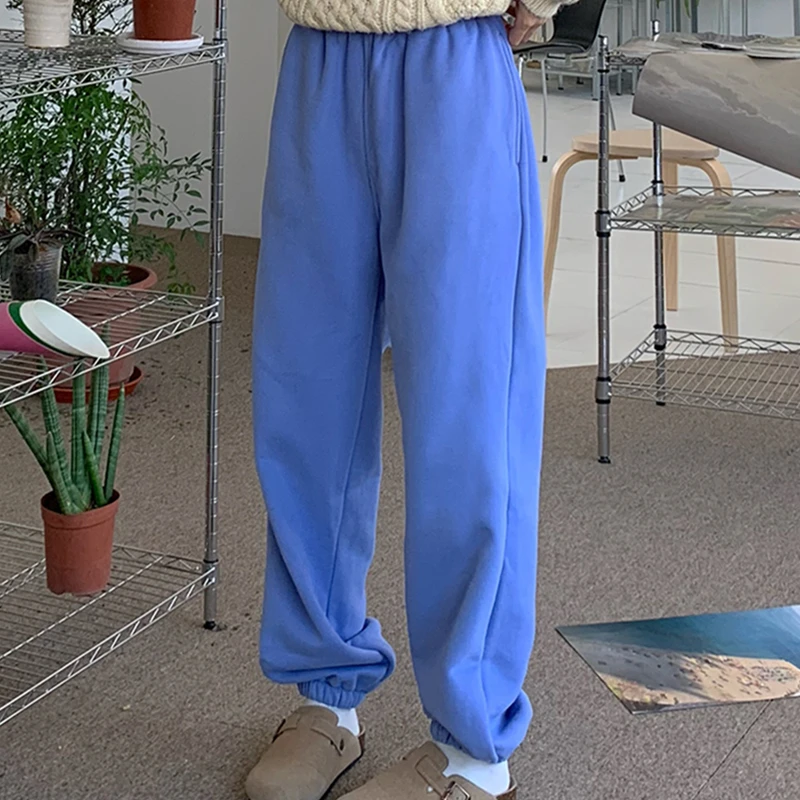 

Women's Casual Harem Pants Loose Autumn Winter Sweatpants Fashion Elastic Waist Streetwear Trousers Femme Outerwear Clothes