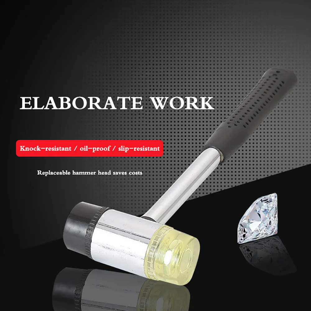 25 мм Резиновый Двусторонняя двух-закончились мини молоток работы остеклением