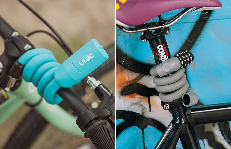 ULAC велосипедный замок MTB дорожный велосипед пароль Ключ анти-Sheft память 4 цвета Сверхлегкий портативный стальной замок велосипедные безопасные аксессуары