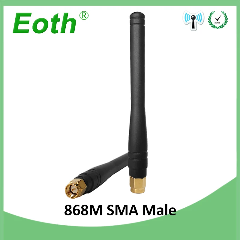 EOTH 10pcs 868mhz antenna 3dbi sma male 915mhz lora antene pbx iot module lorawan signal receiver antena high gain