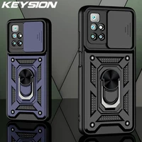 KEYSION Shockproof Case for Redmi Prime Note Pro 10T 10S Camera Protection Phone Cover for POCO Pro