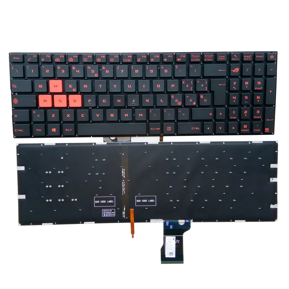 

Сменная Клавиатура для ноутбука Asus ROG GL502 GL502V GL502VM GL502VT GL502VY GL502VS IT SK SP GR LA TR, английская клавиатура с подсветкой