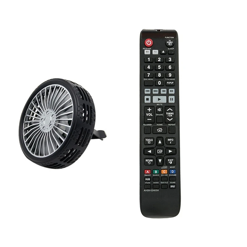 

1 шт. автомобильный вентилятор, многофункциональный простой маленький прочный автомобильный вентилятор и 1 шт. пульт дистанционного управл...