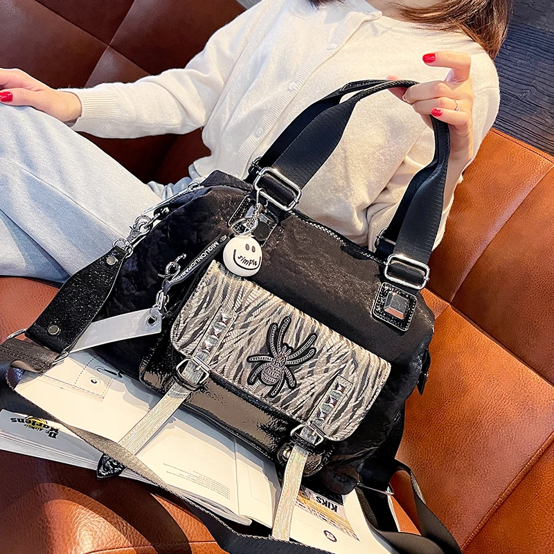 

New Fashion Handbag Women Shoulder Bags Tote Spider Print Fancy Female Crossbody Bolso 2021 Sac A Main