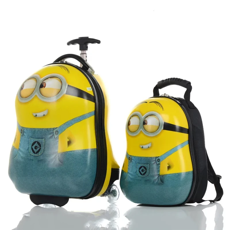 Чемодан на колесиках для детей 13 + 18 дюймов|Ручные сумки| |