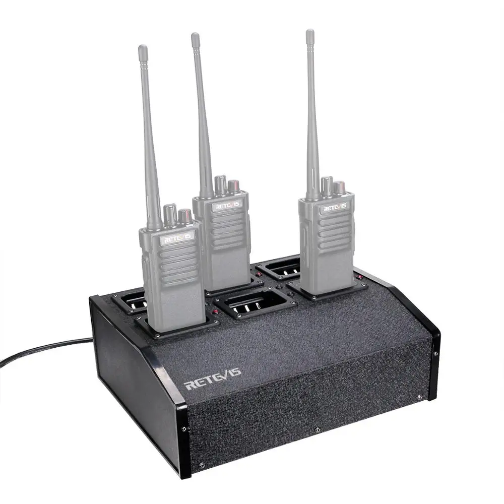

Retevis RTC29 Six-way Multi Unit Charger Walkie Talkies Charger Station for RT29 for HD1 Two-way Radios Accessories C9119A