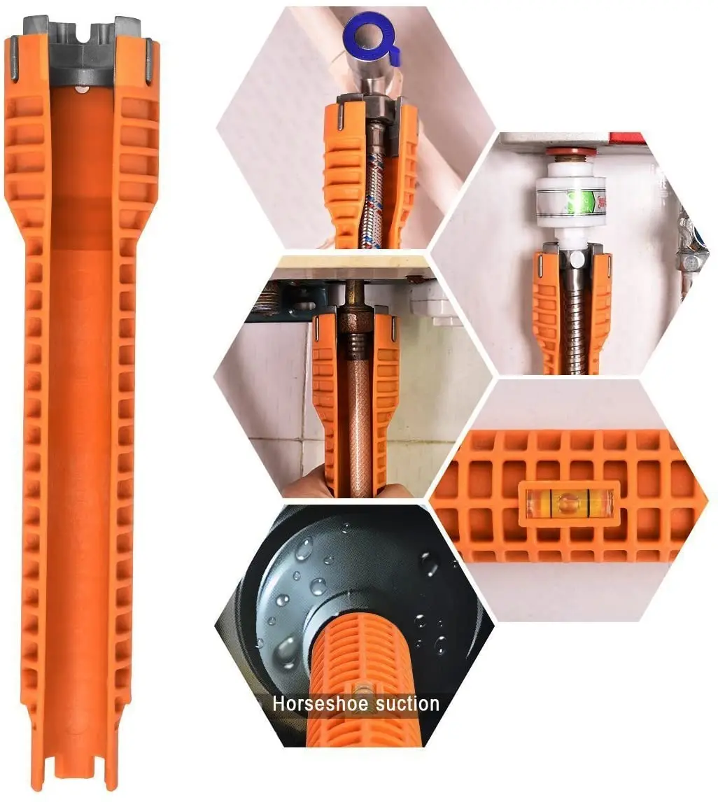 

Установщик гаечных ключей для раковины-унитаз/раковина/ванная комната/кухонная водопроводка и многое другое. Инструменты для ремонта и уст...