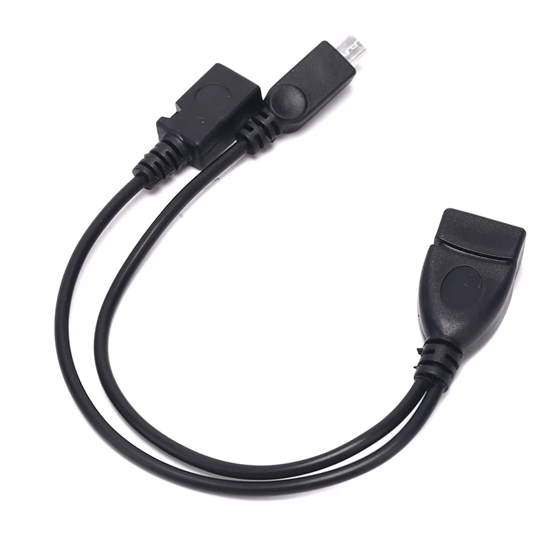 Adaptador OTG Micro USB 2 en 1, divisor de potencia Y de...