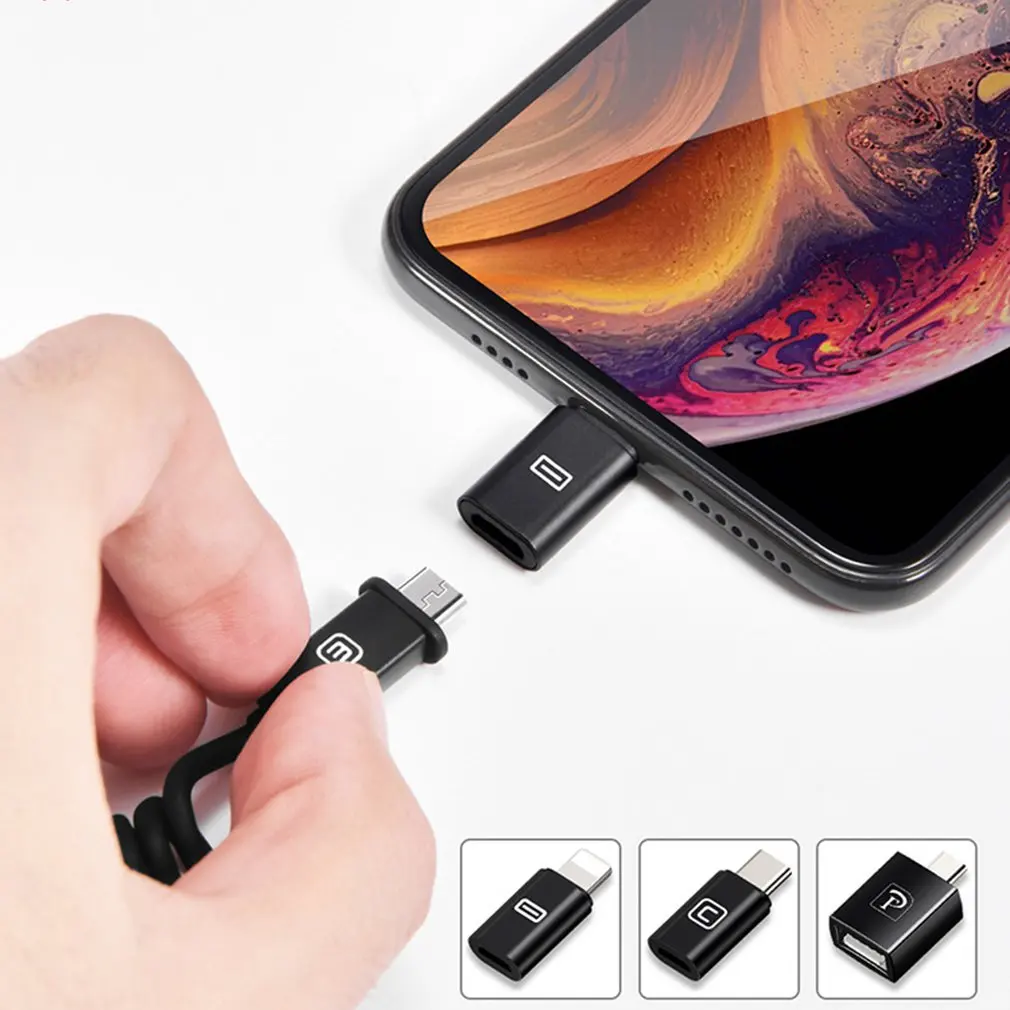 Один тройной зарядный кабель для мобильного телефона Apple Android Type-C