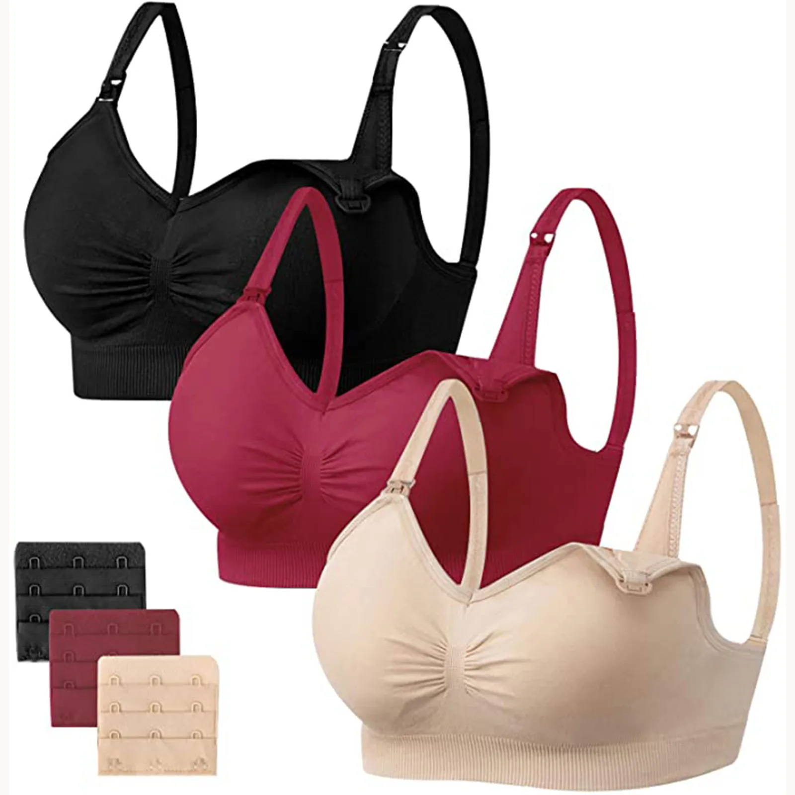 

3 шт. сексуальный бюстгальтер для женщин; Большие размеры Lenceria мягкий бесшовное нижнее белье высокого тренировки Фитнес уютный лифчик нижне...