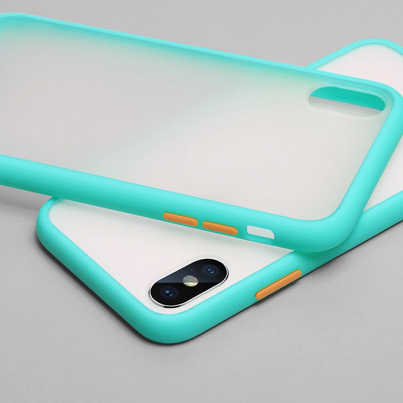 Противоударный защитный чехол для телефона iPhone 11 Pro XR XS Max X 10 8 6 6s 7 Plus, мягкий полупрозрачный жесткий чехол