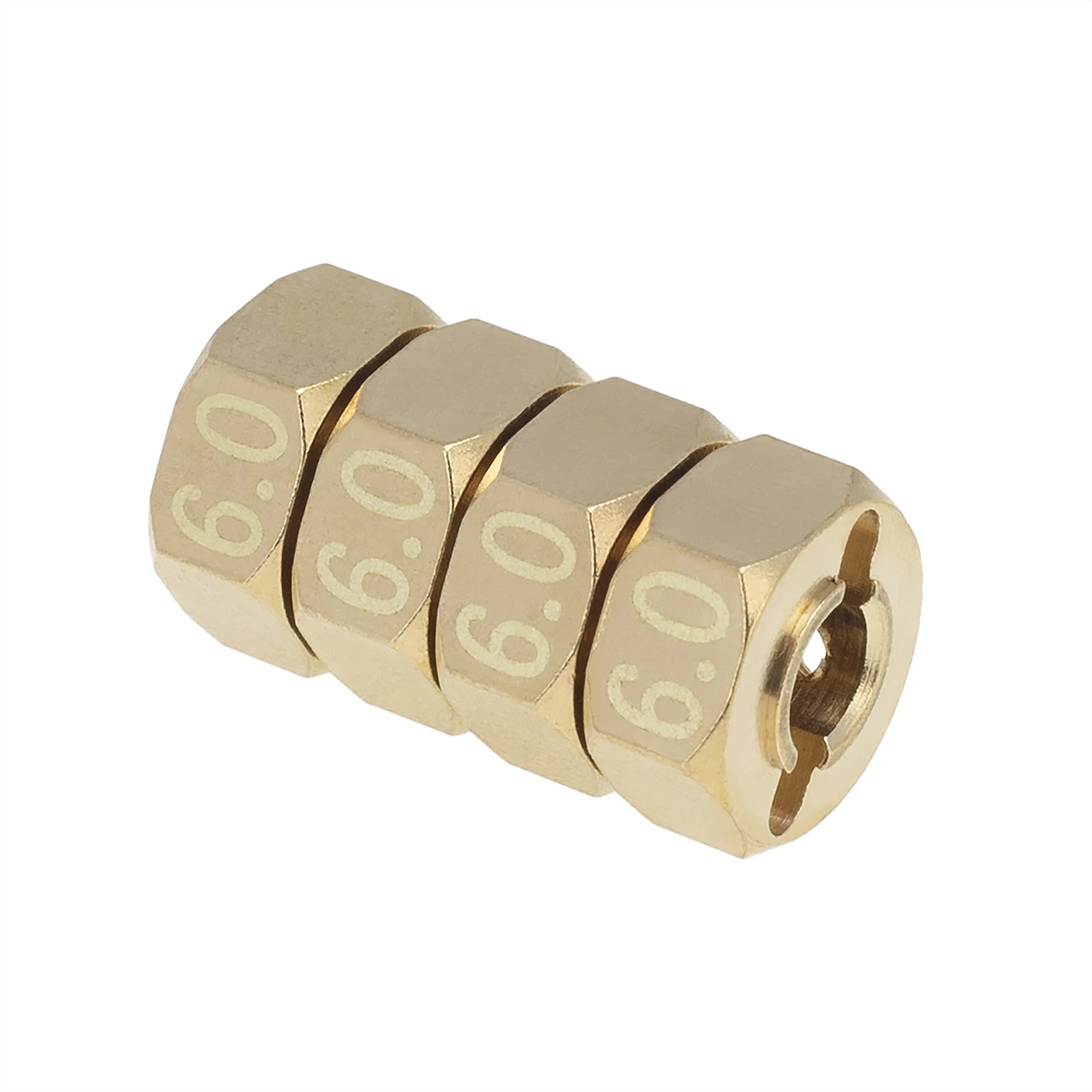 

Widened 12mm Brass Coupler Car Wheel Hex Hub Adapters for SCX10 CC01 WRAITH 90027 90034 GEN 8