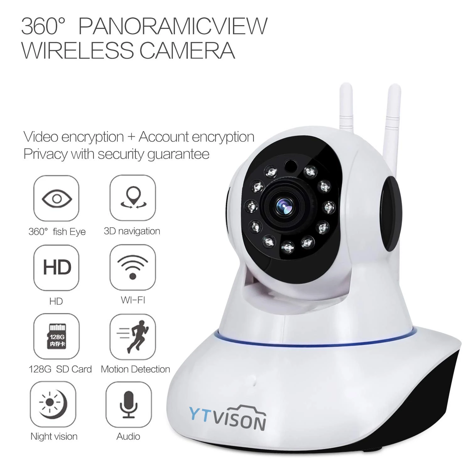 1080 p, панорамирование/наклон панорамный Беспроводной Wi-Fi IP Камера Смарт Секьюрити, Камера для домашних животных, пожилыми людьми, Видеоняни и радионяни, 2-полосная аудио, обнаружение движения