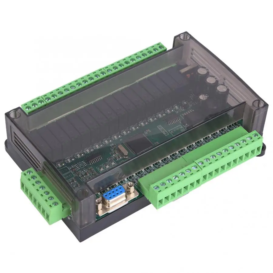 

Программируемый логический контроллер PLC FX1N 32MR, промышленная плата управления, нагрузка 4 аналоговых входа с корпусом