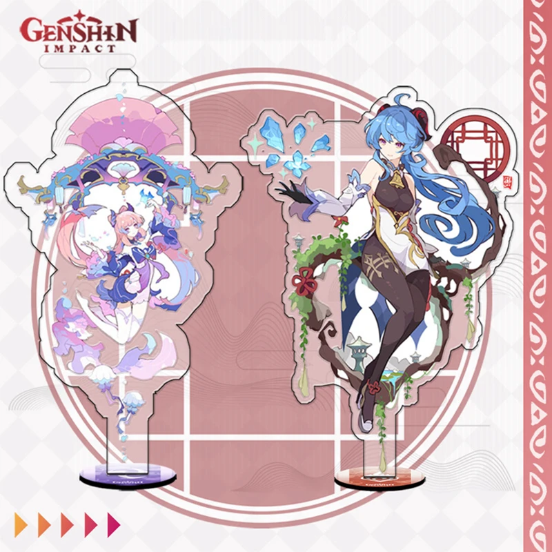 

16cm Anime Genshin Impact Acrylic Stand Figure Model Plate Desk Decor Standing Sign Fans Gift Collection Ornament Cosplay Props