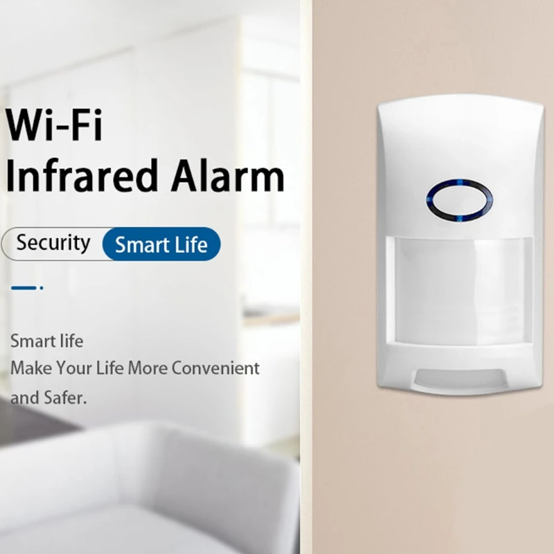 

Infrared Tuya WIFI Intelligent Intrusion Alarm TUYA WiFi Infrared Sensor Alarm Compatible with Smart Life APP