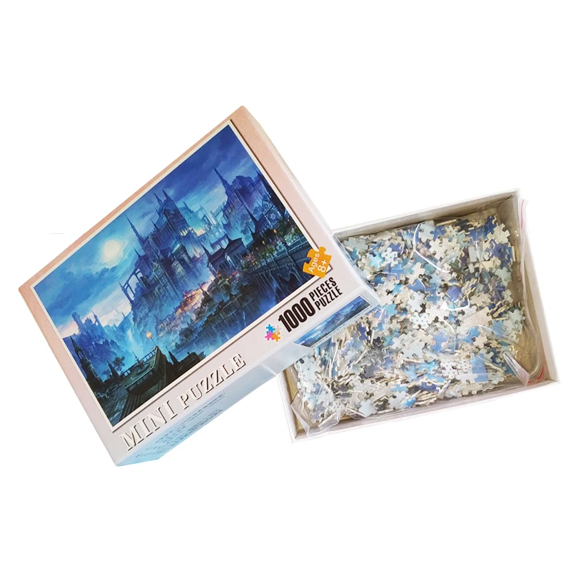 Изысканная головоломка-игрушка 1000 деталей из дерева с изображением пейзажа для взрослых и детей. Обучающие игры для детей.