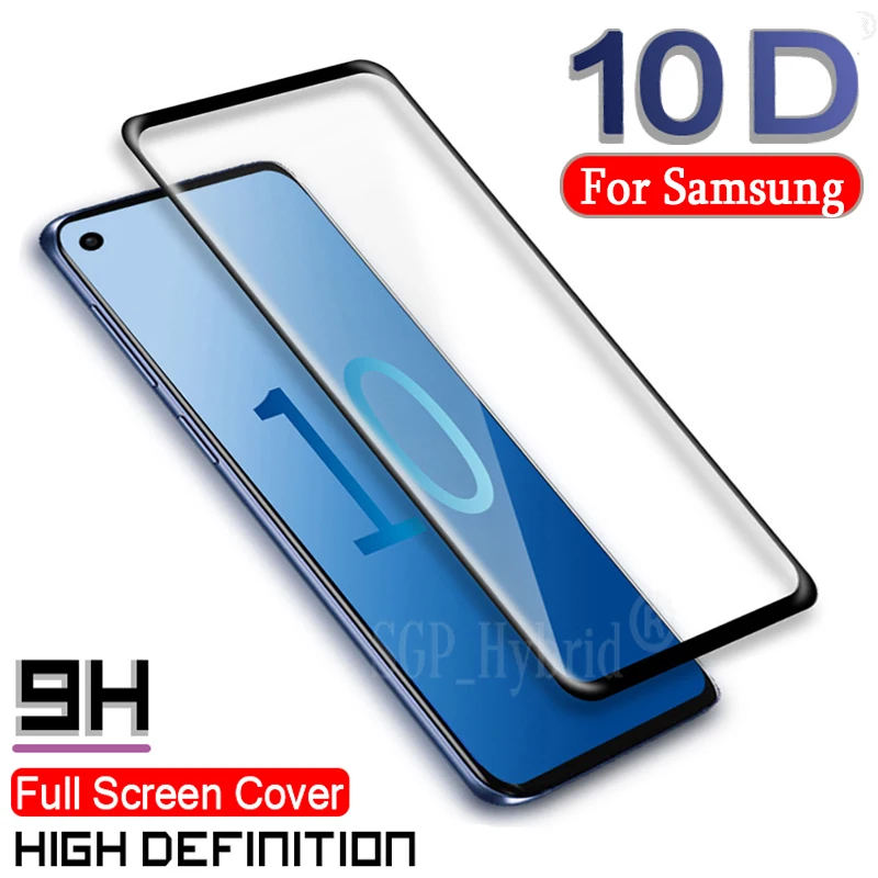 10D полное покрытие из закаленного стекла для samsung Galaxy S10 5G Plus S10e Note 10 Защита экрана