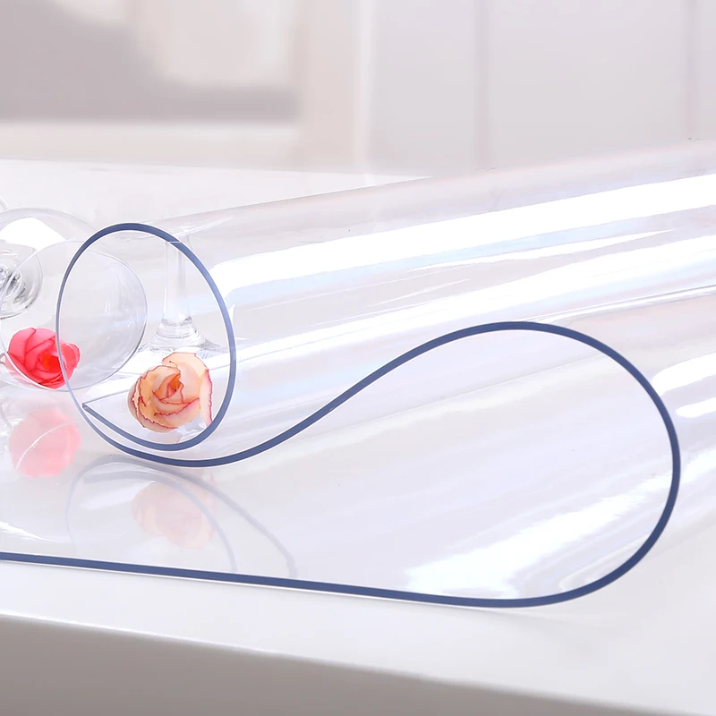 Высококачественная круглая скатерть из мягкого стекла и ПВХ без запаха