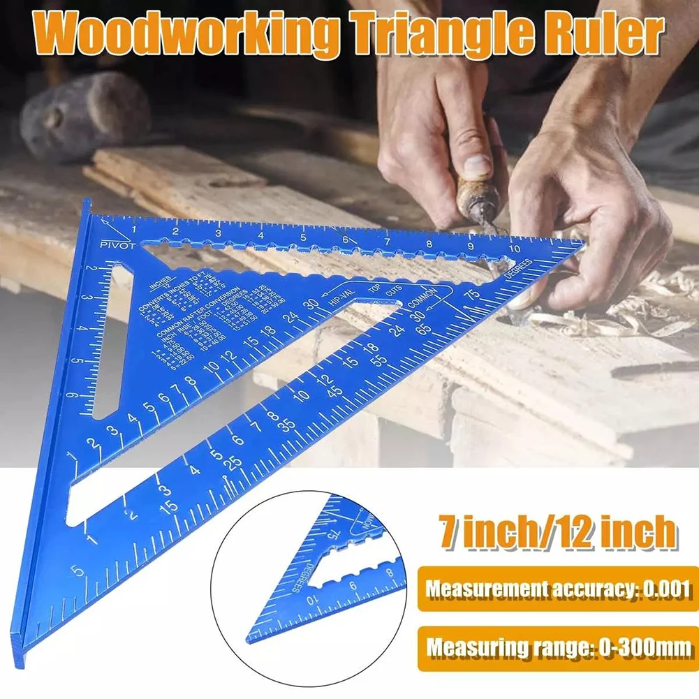 

Woodworking Triangle Ruler Measuring tool Portable High stength Metric