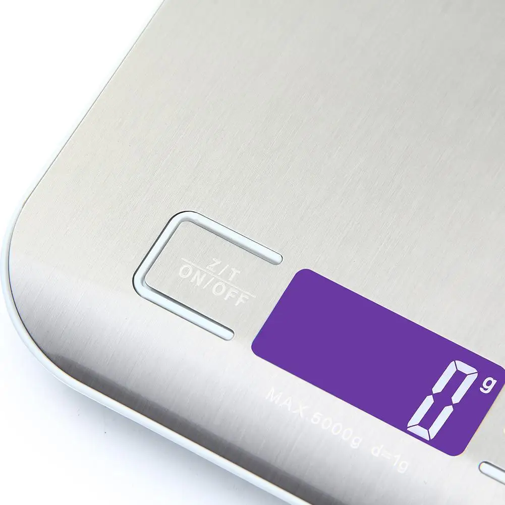 5 кг/11 фунтов цифровые кухонные весы для продуктов с подсветкой измерения в