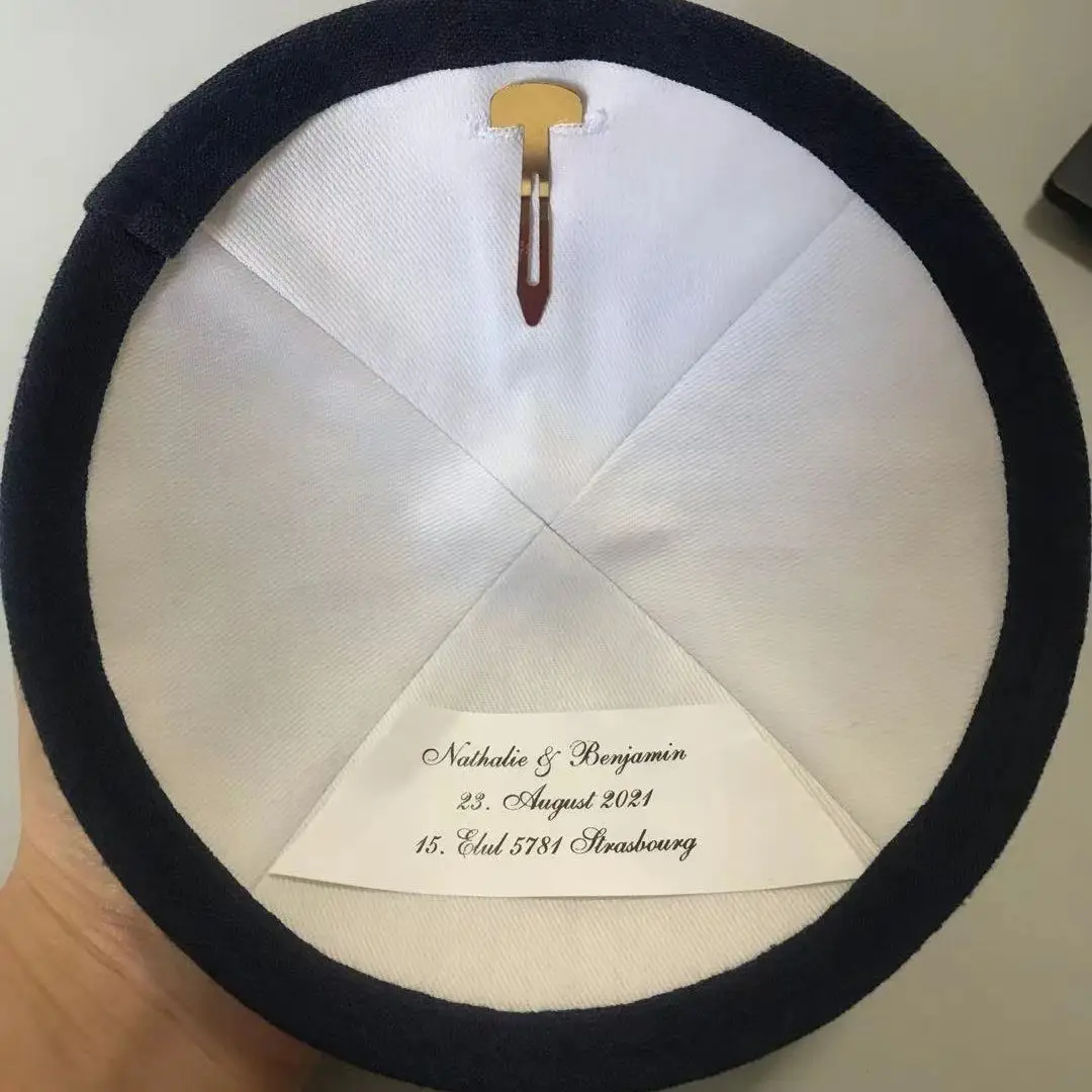 Бежевый льняной kippah kippot kipot без логотипа для свадьбы|Мусульманская одежда| |
