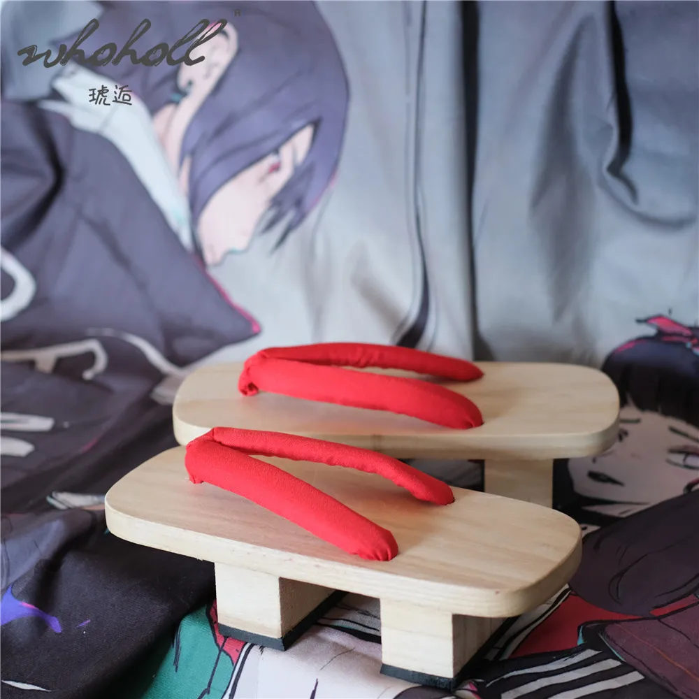 Человек Самурай Cos сандалии гэта японские деревянные клоги из женская обувь