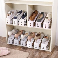 creative plain double layer adjustable simple shoe carrier shoe rack home shoe holder space saving closet organizer shelf